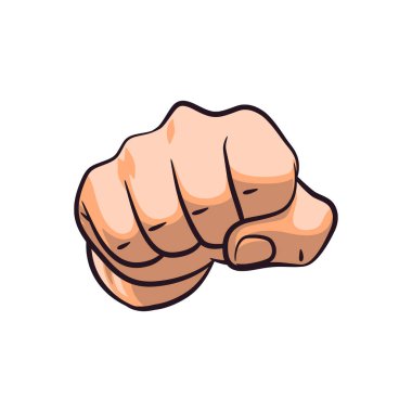 Güçlü bir yumruk pozisyonunda sıkılmış yumruğun çarpıcı bir çizimi. Bu sanat eseri gücü, azmi ve eylemi sembolize ediyor. Posterler, logolar, tişört tasarımları ve daha fazlası için ideal..