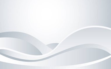 Daha açık tonlu ve düzgün kıvrımlı zarif gri ve beyaz bir dalga içeren soyut vektör arkaplanı. Broşürler, web siteleri ve broşürler için ideal. Pürüzsüz, modern bir fon sağlıyor..