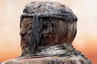 Legba voodoo protection outside a house.  Togoville. Togo. 