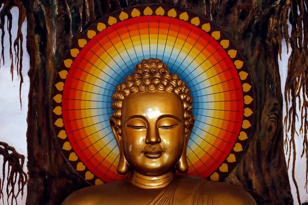 Goldene Buddha Statue Hoi Vietnam — Stockfoto