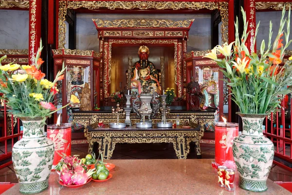 Templo Taoísta Cholon Pagoda Nghia Hoi Quan Altar Ciudad Chi — Foto de Stock