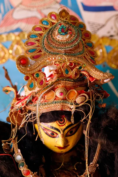 Kuil Sri Thenday Yutthapani Kali Dewi Waktu Penciptaan Penghancuran Kekerasan — Stok Foto