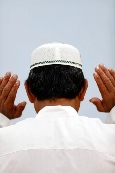 Mesquita Cholon Jamail Oração Sexta Feira Jummah Homem Muçulmano Rezar — Fotografia de Stock