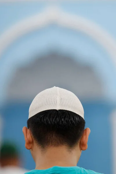 Mesquita Cholon Jamail Oração Sexta Feira Jummah Homem Muçulmano Rezar — Fotografia de Stock