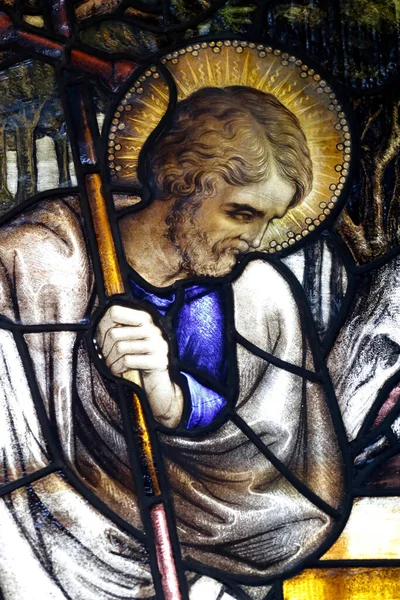 Katholische Kirche Von Cua Bac Bleiglasfenster Der Heilige Apostel Philippus — Stockfoto
