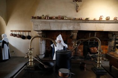 The Hospices de Beaune, 1443 hastanesi. Ayrıca Hotel-Dieu olarak da bilinir. Fransa. 