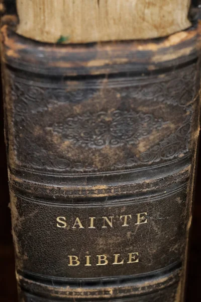 Old Bible in french. 18 th century.  France.