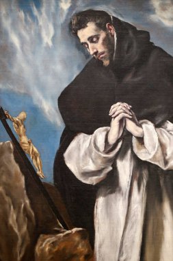  El Greco (1540-1614) adlı Domenikos Theotokopoulos 'un resmi. Fransa. 