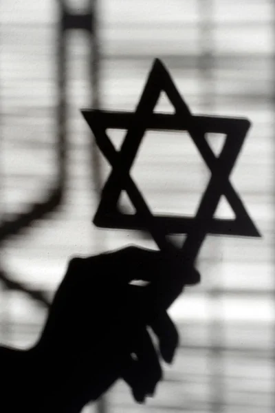 ダビデの星 ユダヤ教の象徴 フランス — ストック写真