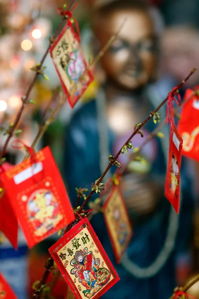 Rote Umschläge Hongbao Für Das Chinesische Neujahr Rote Farbe Ist — Stockfoto