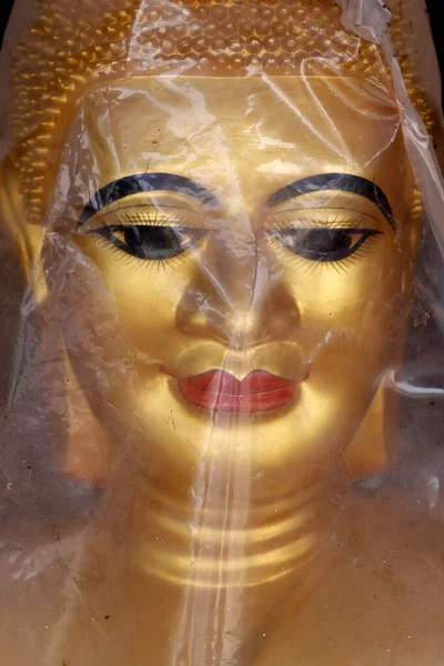 Золотой Будда Продажу Магазине Кеп Камбоджа — стоковое фото