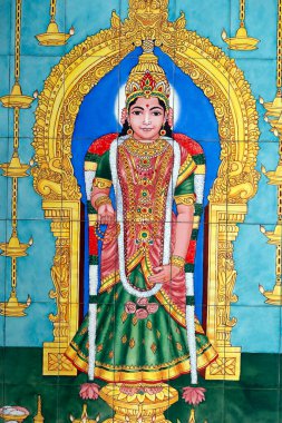 Sri Mahamariamman Hindu Tapınağı. Kanyakumari çocuk tanrıçanın evi. Kuala Lumpur. Malezya. 