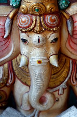 Court Hill Ganesh Tapınağı. Ganesha ya da Ganapati: Hindu tanrısına giden fil. Kuala Lumpur. Malezya. 