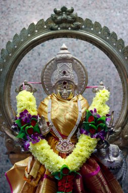 Sri Mahamariamman Hindu Tapınağı. Durga, savaş tanrıçası. Kuala Lumpur. Malezya. 