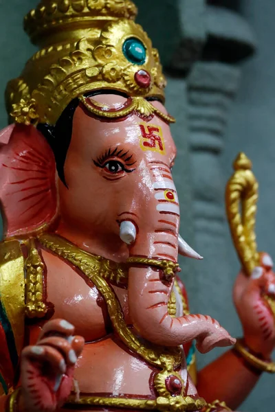 Sri Mahamariamman Hindutempel Ganesha Oder Ganapati Der Elefantenkopf Hindu Gott — Stockfoto