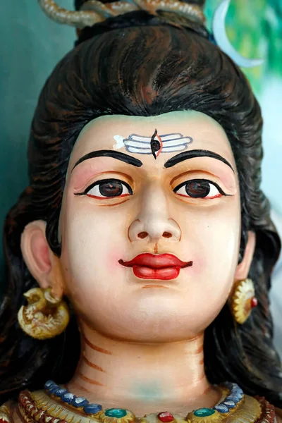 Templo Hindu Sri Mahamariamman Shiva Uma Das Principais Divindades Hinduísmo — Fotografia de Stock