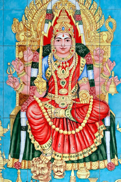 Sri Mahamariammans Hinduiska Tempel Hindu Regnets Gudinna Mariamman Det Kuala — Stockfoto