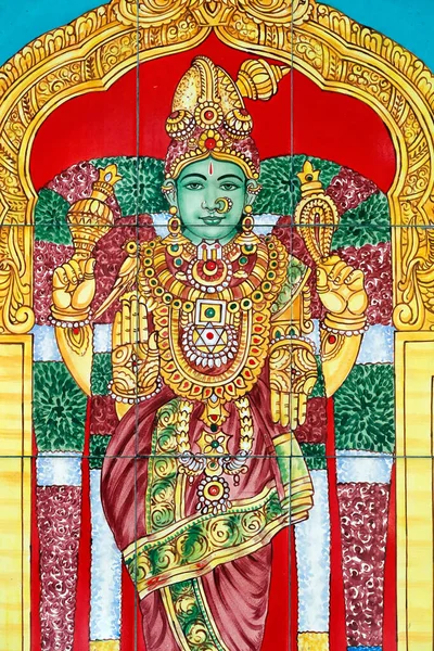 Σρι Mahamariamman Ινδουιστικό Ναό Ινδουίστρια Θεά Μίνακσι Κουάλα Λουμπούρ Μαλαισία — Φωτογραφία Αρχείου