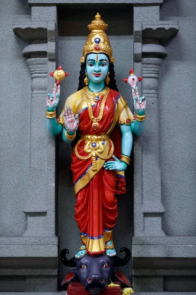 Templo Hindú Sri Mahamariamman Deidad Hindú Maha Vishnu Conocida Como — Foto de Stock