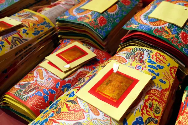 Kuan Čínský Taoistický Chrám Oběti Které Spalují Pecích Kuala Lumpur — Stock fotografie