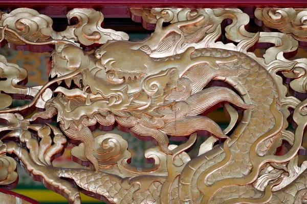 Temple Hou Dragon Décoratif Kuala Lumpur Malaisie — Photo