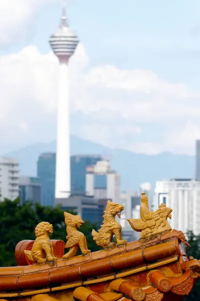 Kuil Thean Hou Atap Dekorasi Kuala Lumpur Malaysia — Stok Foto