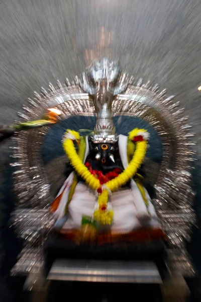 Srí Mahamariamman Hinduistický Chrám Ganesh Ganapati Hinduistický Bůh Štěstí Moudrosti — Stock fotografie
