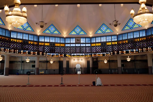 stock image The National Mosque or Masjid Negara.  Prayer hall.  Kuala Lumpur. Malaysia. 