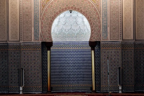 Mezquita Nacional Masjid Negara Sala Oración Mihrab Kuala Lumpur Malasia — Foto de Stock