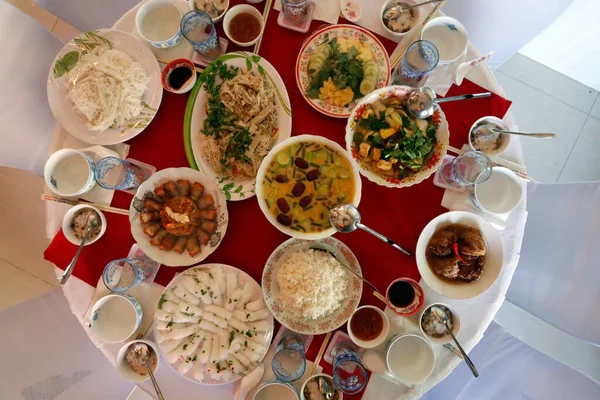 stock image Huynh Dao Buddhist temple.  Vegetarian  buddhist for monks. Chau Doc. Vietnam. 