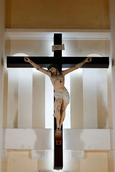Iglesia Católica Crucifixión Jesús Cruz Quy Nhon Vietnam —  Fotos de Stock