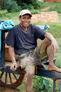 Malagasy farmer. Portrait.  Madagascar. 
