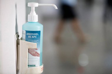  Hospital. Hydroalcoholic gel.  Ho Chi Minh City. Vietnam.