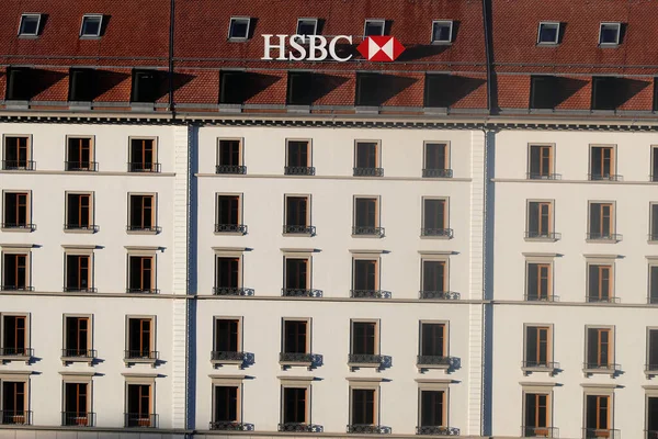 Banco Hsbc Ginebra Suiza — Foto de Stock