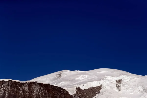 Krajina Francouzských Alp Létě Mont Blanc Massif Gouter Útočiště Bionnassay — Stock fotografie