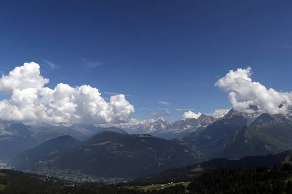 Landskap Franska Alperna Sommaren Mont Blanc Massif Saint Gervais Frankrike — Stockfoto