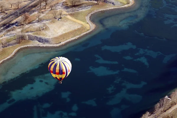Heißluftballons Den Französischen Alpen Frankreich — Stockfoto