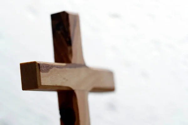 Nın Figürü Olmadan Hıristiyan Haçı Dini Sembol — Stok fotoğraf