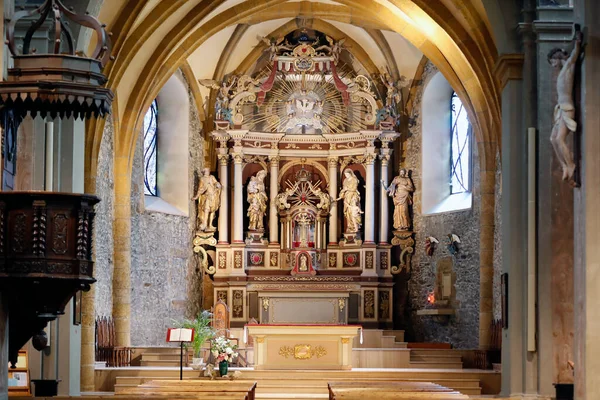 Oltář Roku 1731 Byl Vytesán Namalován Jeanem Baptistou Bozzem Sochařem — Stock fotografie