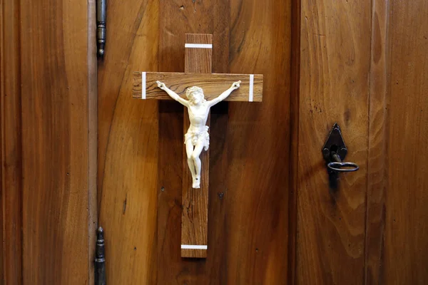Crucifix Sacristie Sallanches France — Photo