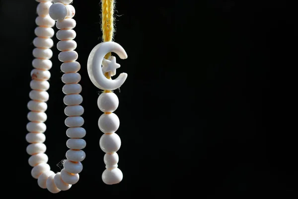 Islamic prayer beads : Tasbih or Misbaha.  Religious symbol.