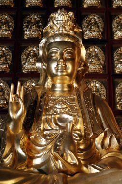 Khai Doan Kralı Pagoda 'yı onurlandırdı. Quan Am (Guan Yin), Merhametin Bodhisattva 'sı. Ama ben Thuot 'um. Vietnam.