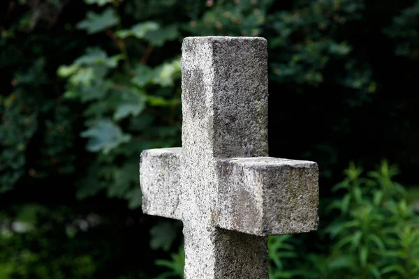 Templo Protestante Chamonix Cemitério França — Fotografia de Stock