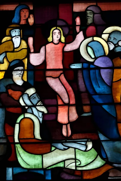 Chiesa Santa Teresa Finestra Vetro Colorato Gesù Dottori Della Fede — Foto Stock