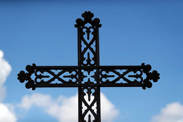 Hıristiyan Haçı Katolik Kilisesi Sembolü Fransa — Stok fotoğraf