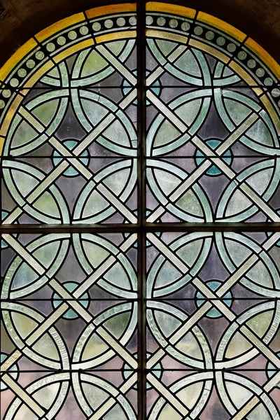 Cistercister Abbey Fontenay Glasmosaik Frankrig - Stock-foto