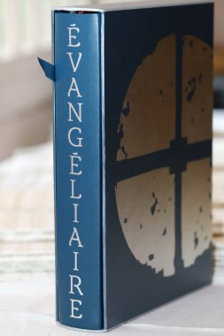 Katolik kilisesi. Edebiyat kitabı. İncil 'in kitabı ya da evangellary. Fransa. 