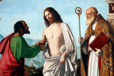 Gallerie dell'Accademia. Giambattista Cima da Coneglian 'dan Aziz Thomas' ın Yükselişi