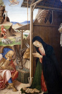 Gallerie dell'Accademia. İsa 'nın doğuşu. Tuval. İtalya. 