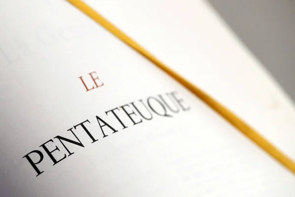 stock image Holy bible in french. Old testament.  France. 